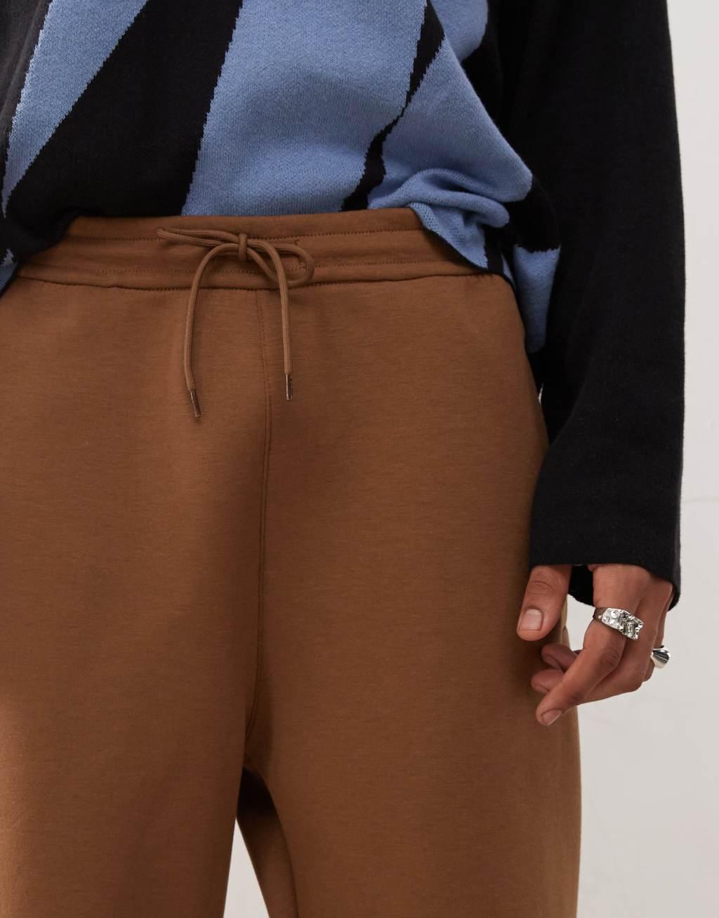 Weekday Simon scuba sweatpants in brown - part of a set Product Image