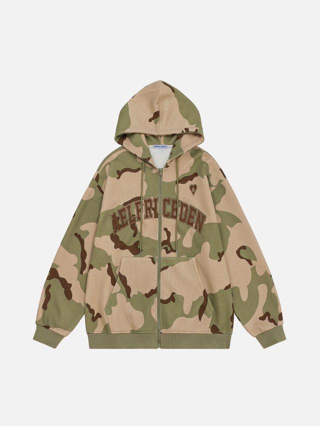 [Pre-Order] Aelfric Eden Camouflage Zip Up Hoodie Product Image