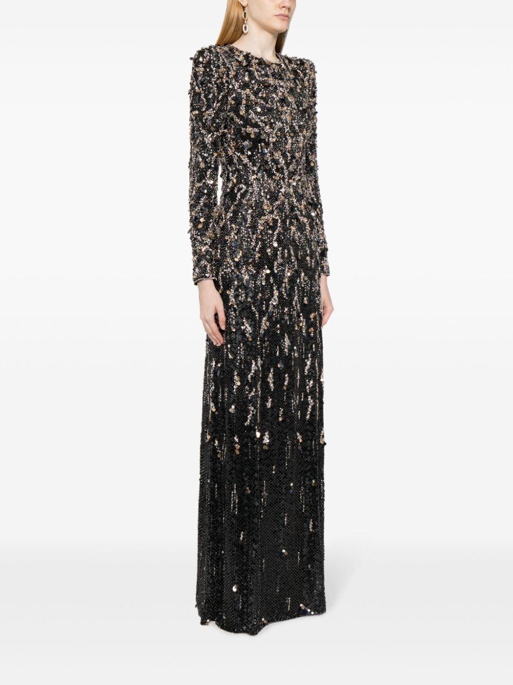 Aurora beaded sequinned A-line dress Product Image