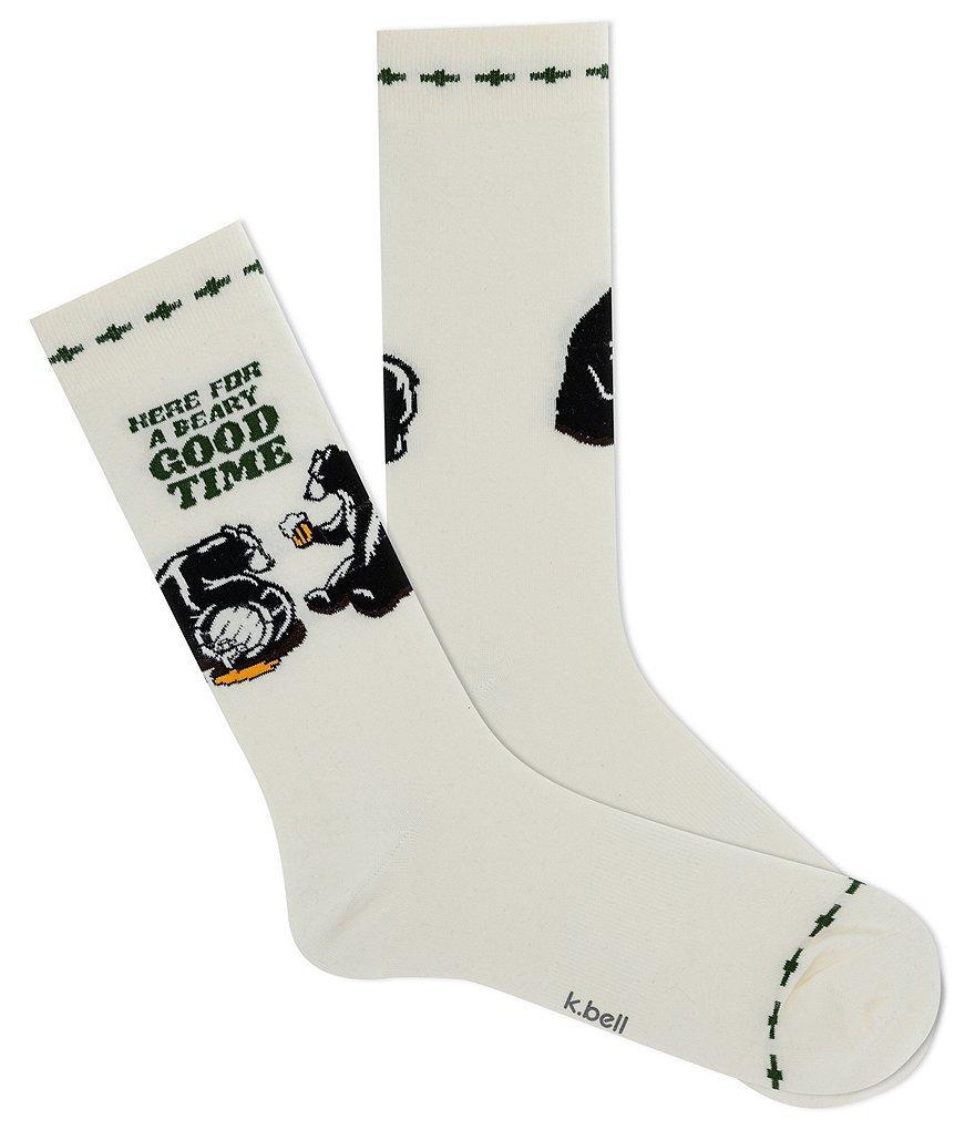 K. Bell Beary Good Time Crew Dress Socks Product Image