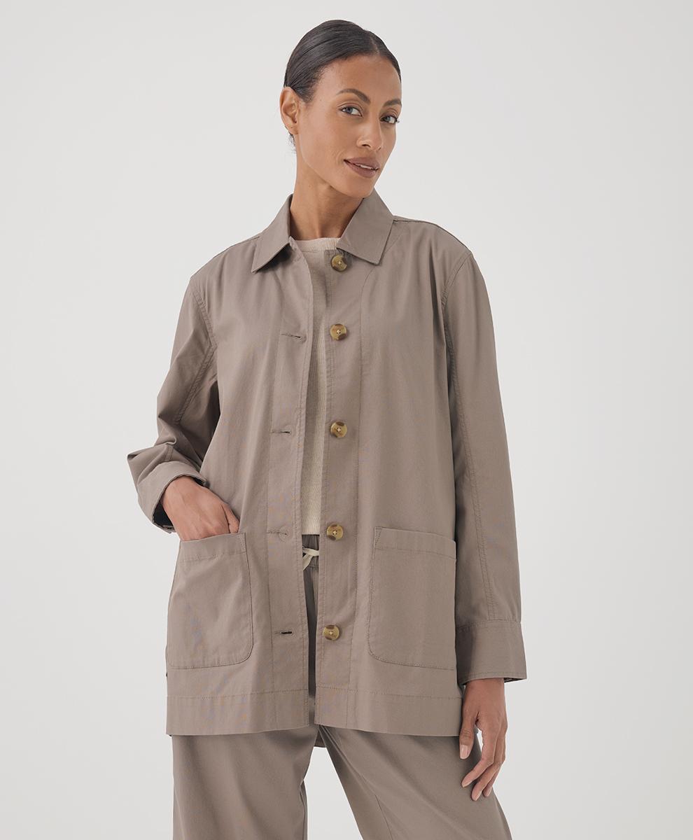 Womens Daily Twill Oversized Lightweight Jacket 3XL product image