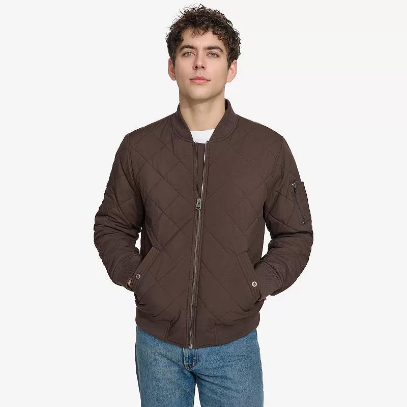 Mens Levis Diamond Quilted Bomber Jacket Product Image