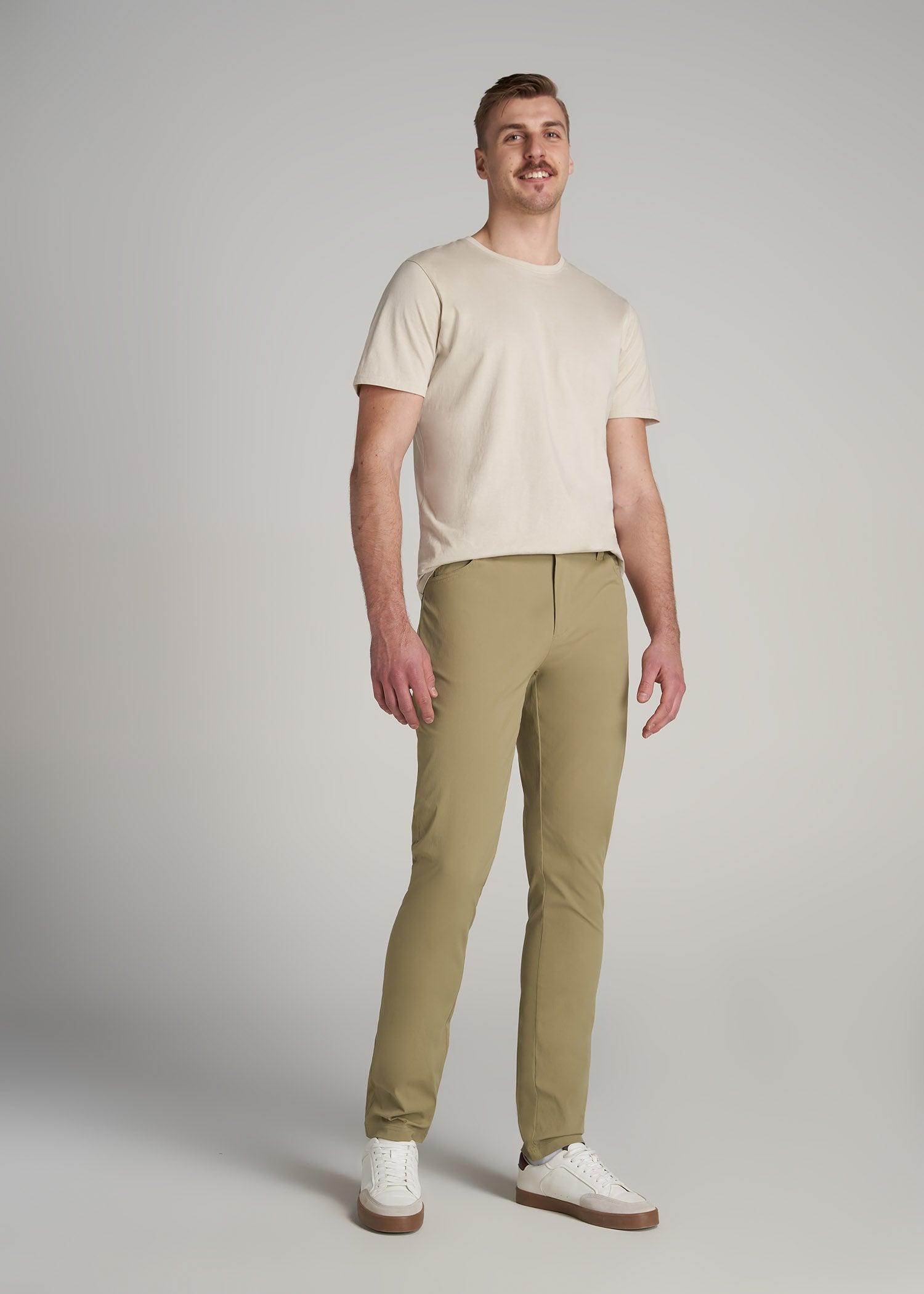 TAPERED-FIT Traveler Pants for Tall Men in Tan Male Product Image