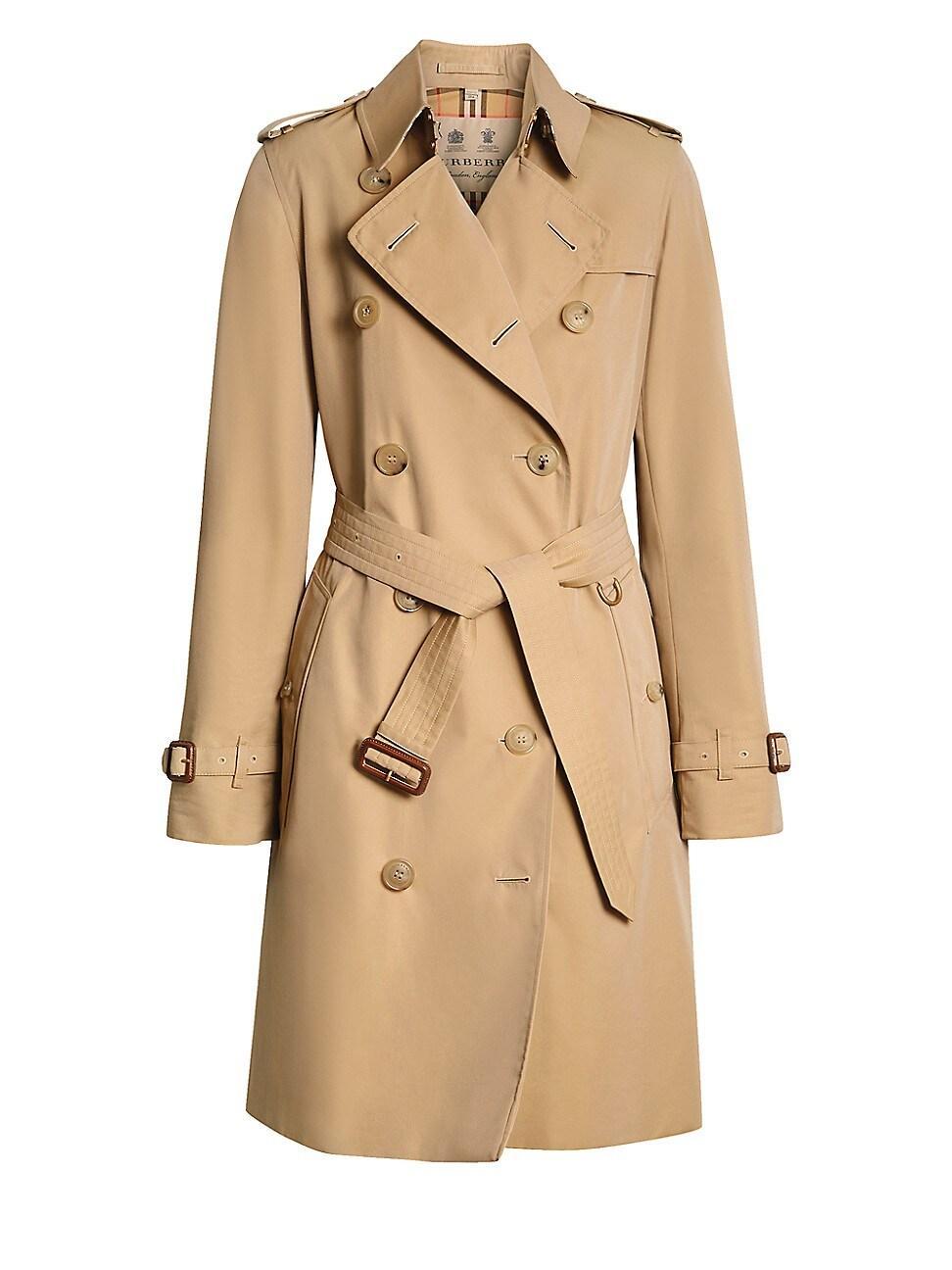 Womens Kensington Belted Double-Breasted Coat Product Image