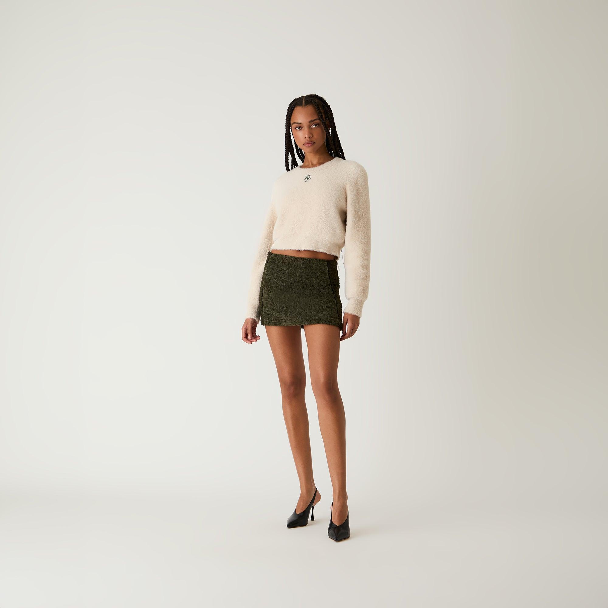 Kith Women Mica Mohair Crest Sweater - Stratus Female Product Image