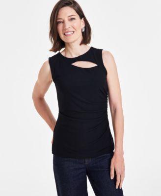 Women's Mesh Cut-Out Top, Created for Macy's Product Image