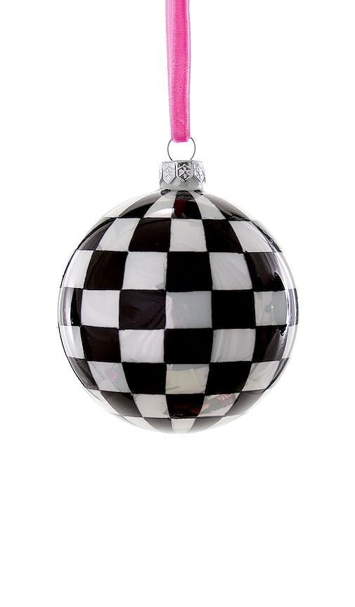 DEKOANHÄNGER CHECKERED LARGE BAUBLE ORNAMENT Product Image