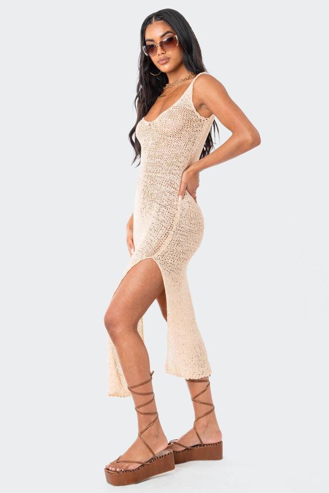 Nevea Open-Back Knitted Midi Dress Product Image