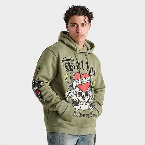 Mens Ed Hardy Love Kills Slowly Pullover Hoodie Product Image