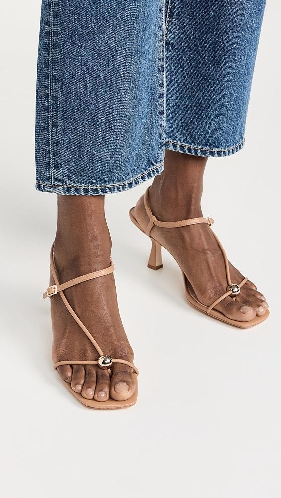 Loeffler Randall Triana Strappy Mid Heel Sandals with Ball | Shopbop Product Image