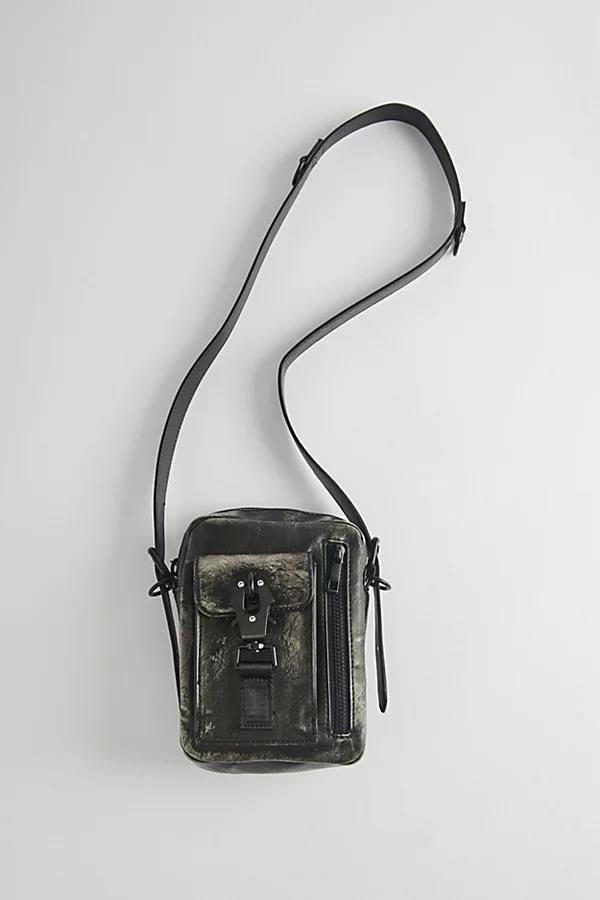 Washed Faux Leather Crossbody Bag Mens at Urban Outfitters Product Image