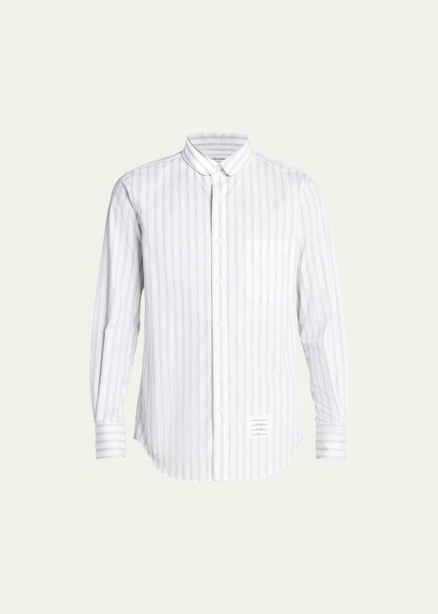 Mens Stripe Poplin Club-Collar Sport Shirt Product Image