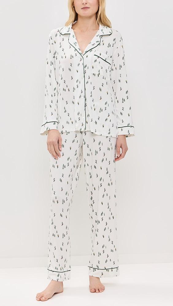 Eberjey Gisele Printed Long PJ Set | Shopbop Product Image