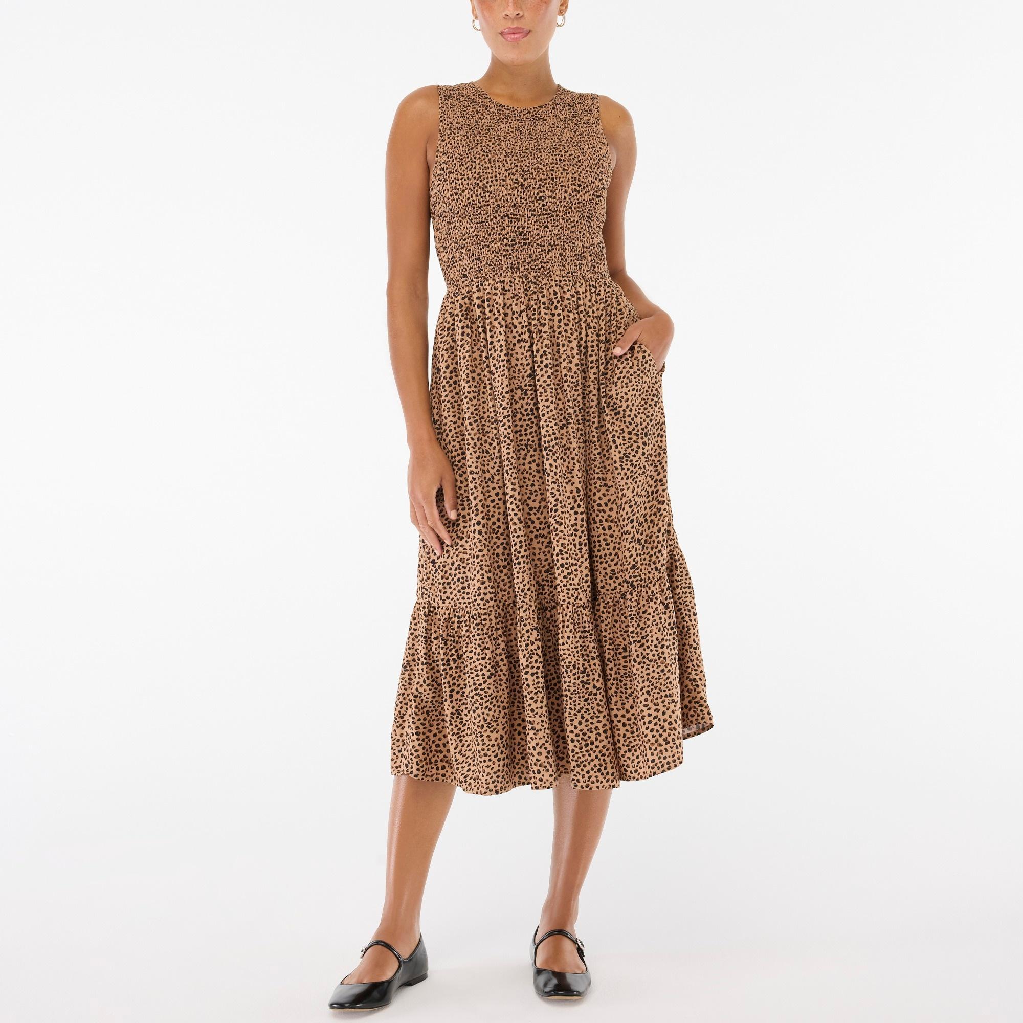 Smocked midi dress Product Image