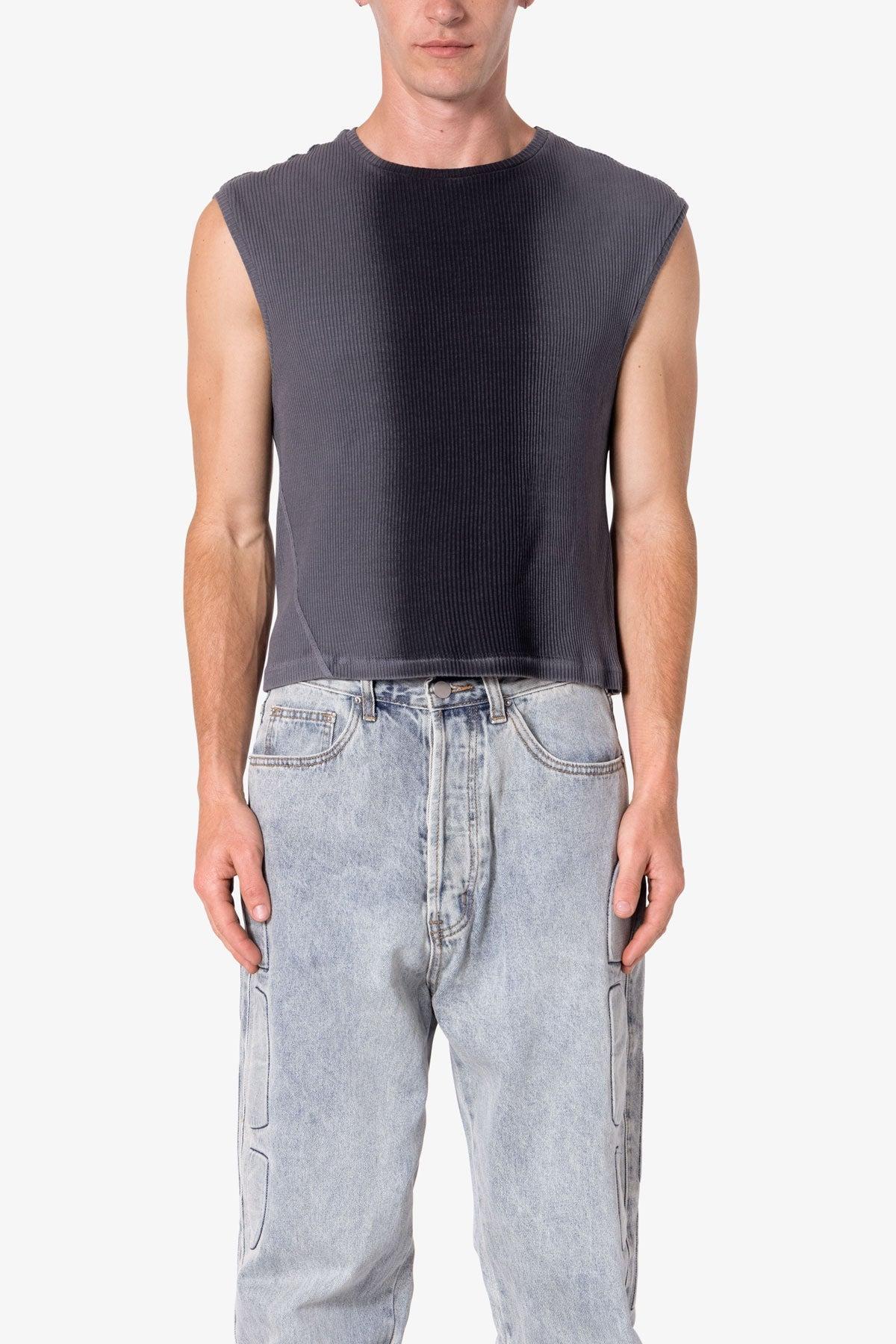 Washed Cropped Tank - Vintage Black Product Image