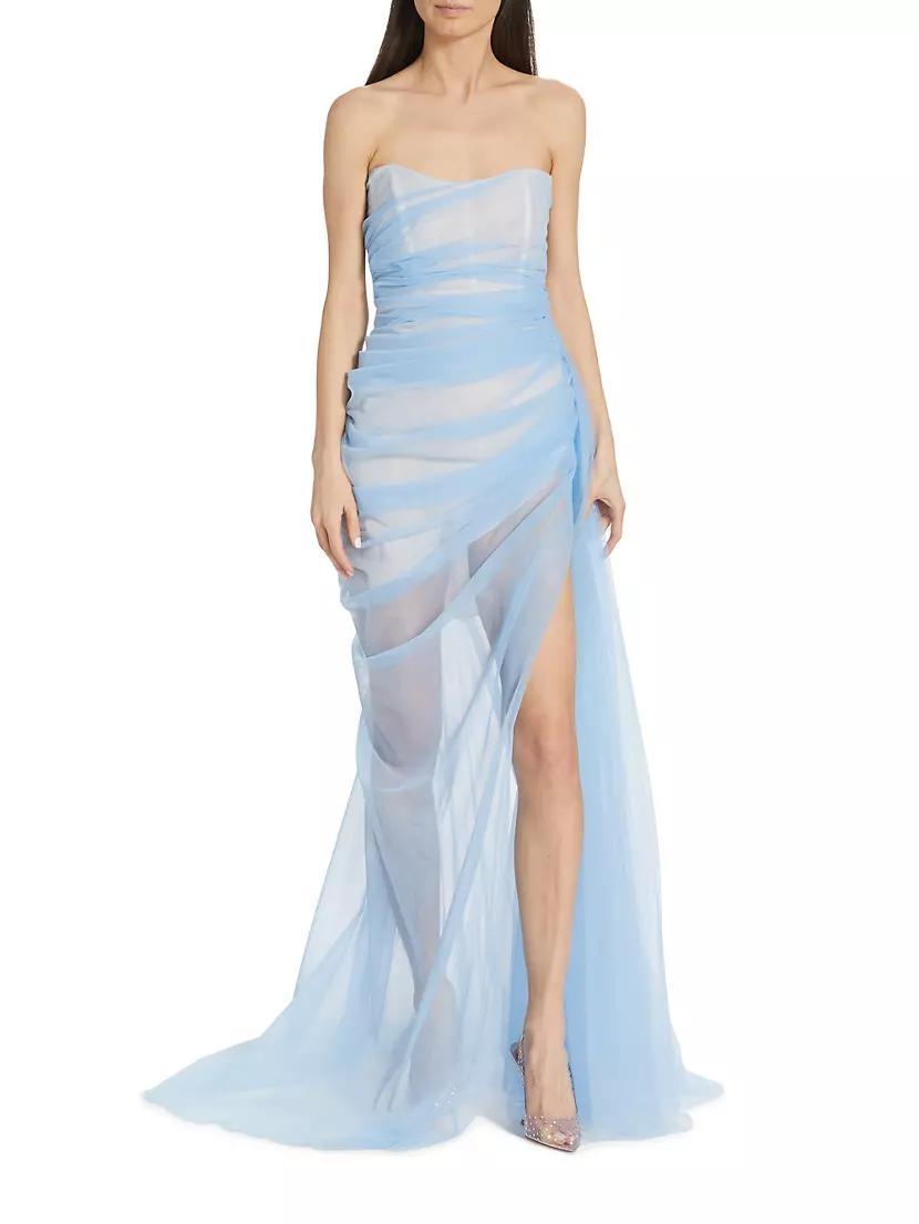 Cleo Tulle Strapless Gown Product Image