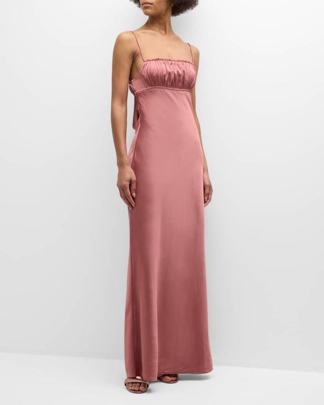 Miren Satin Maxi Dress Product Image