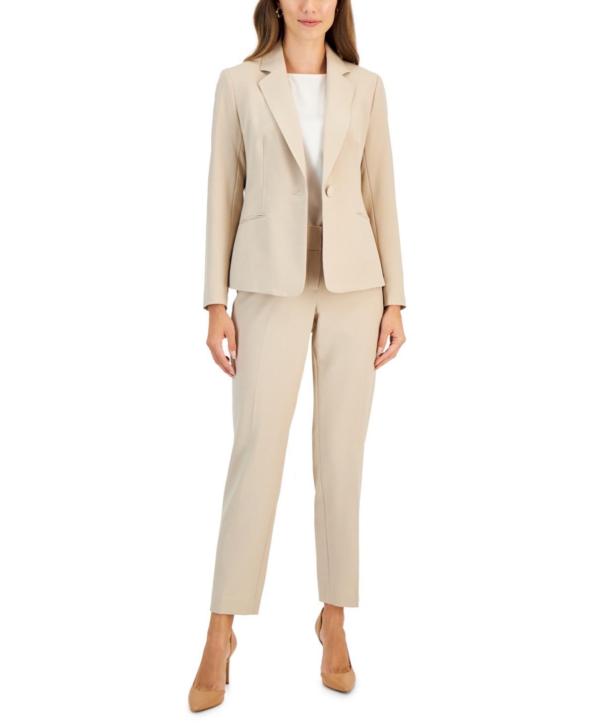 Women's Crepe One-Button Pantsuit, Regular & Petite Sizes Product Image