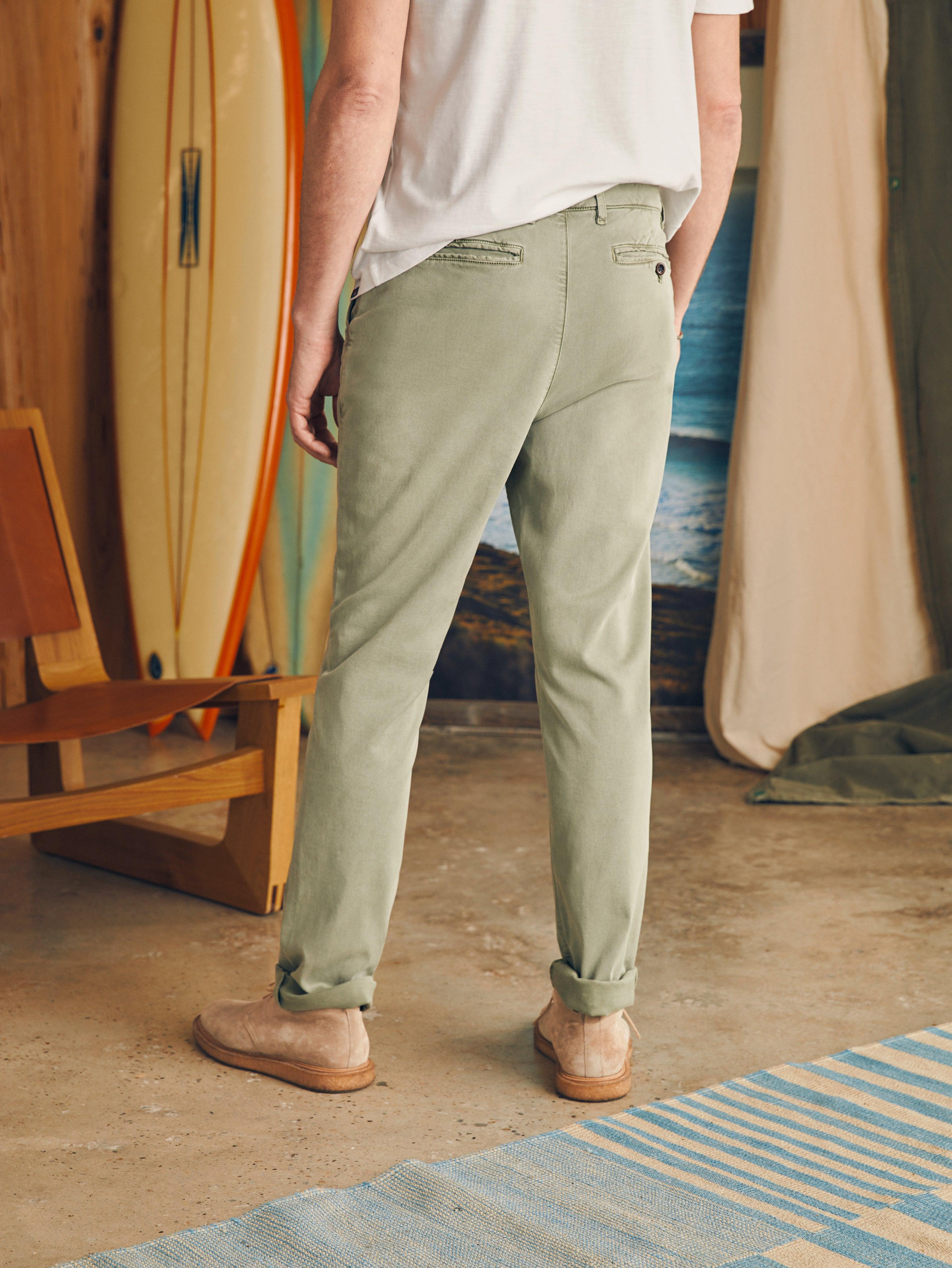 Coastline Stretch Chino (34" Inseam) - Mountain Olive Male Product Image