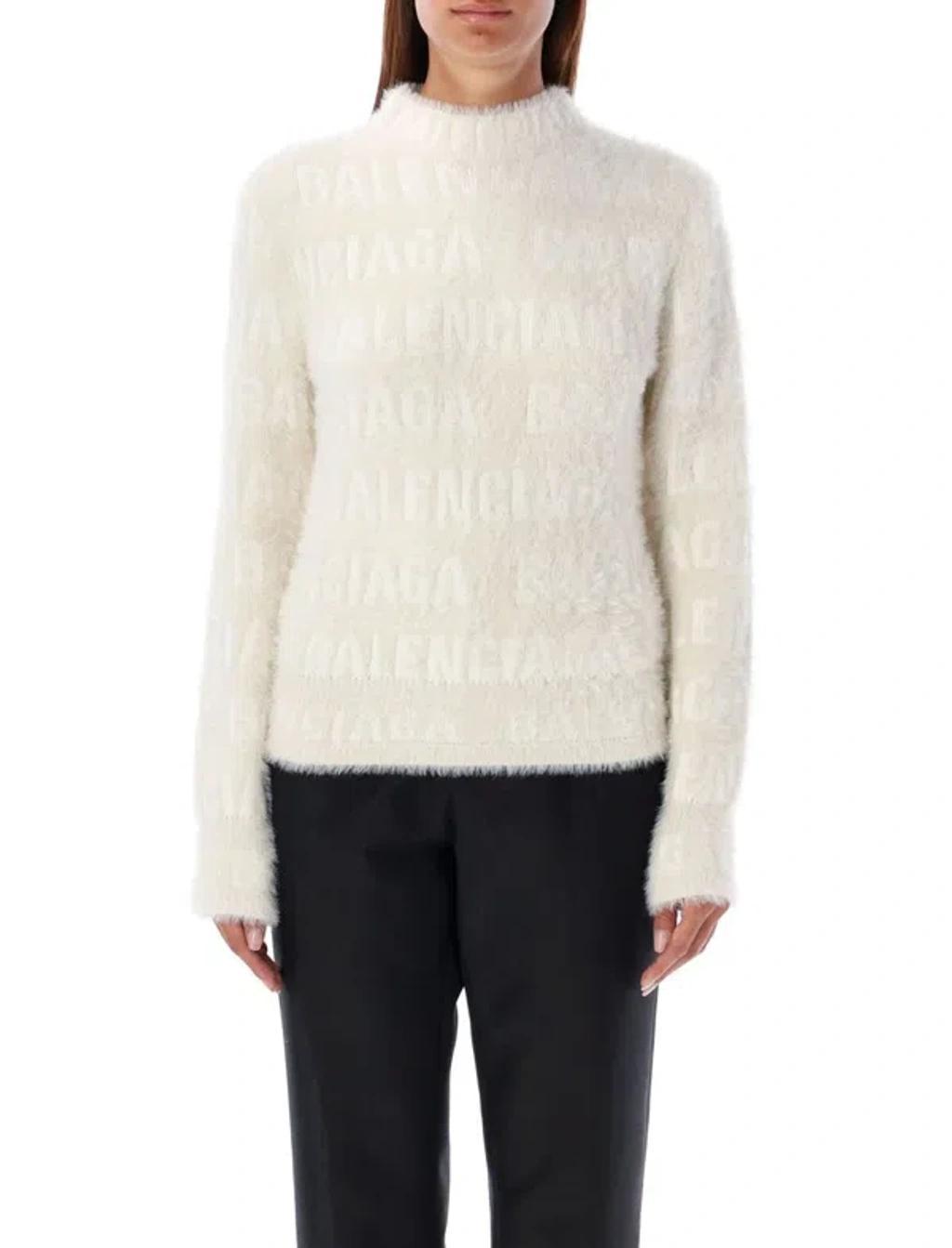 BALENCIAGA Sweaters In Ivory Product Image