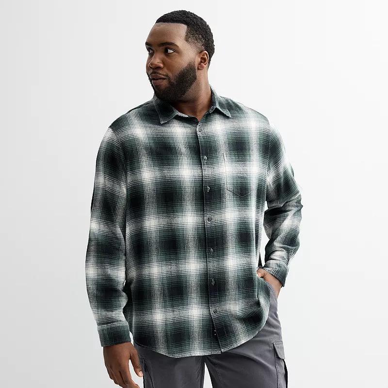 Big & Tall Sonoma Goods For Life Long Sleeve Flannel Shirt, Mens Product Image