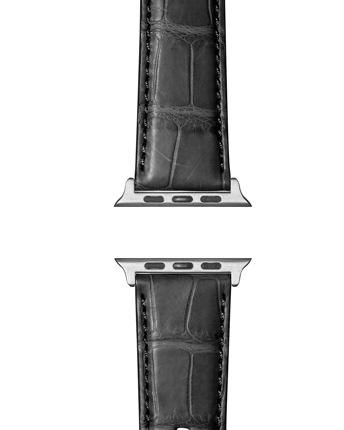 Mens 24mm Alligator Leather Strap for Apple Watch Product Image