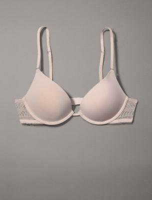 Calvin Klein Minimalist Micro Lace Push-Up Plunge Bra Product Image