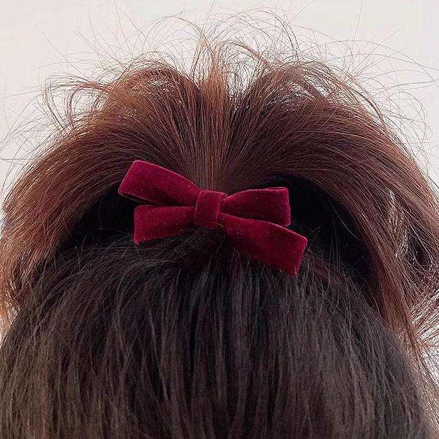 Velvet Bow Hair Tie Product Image