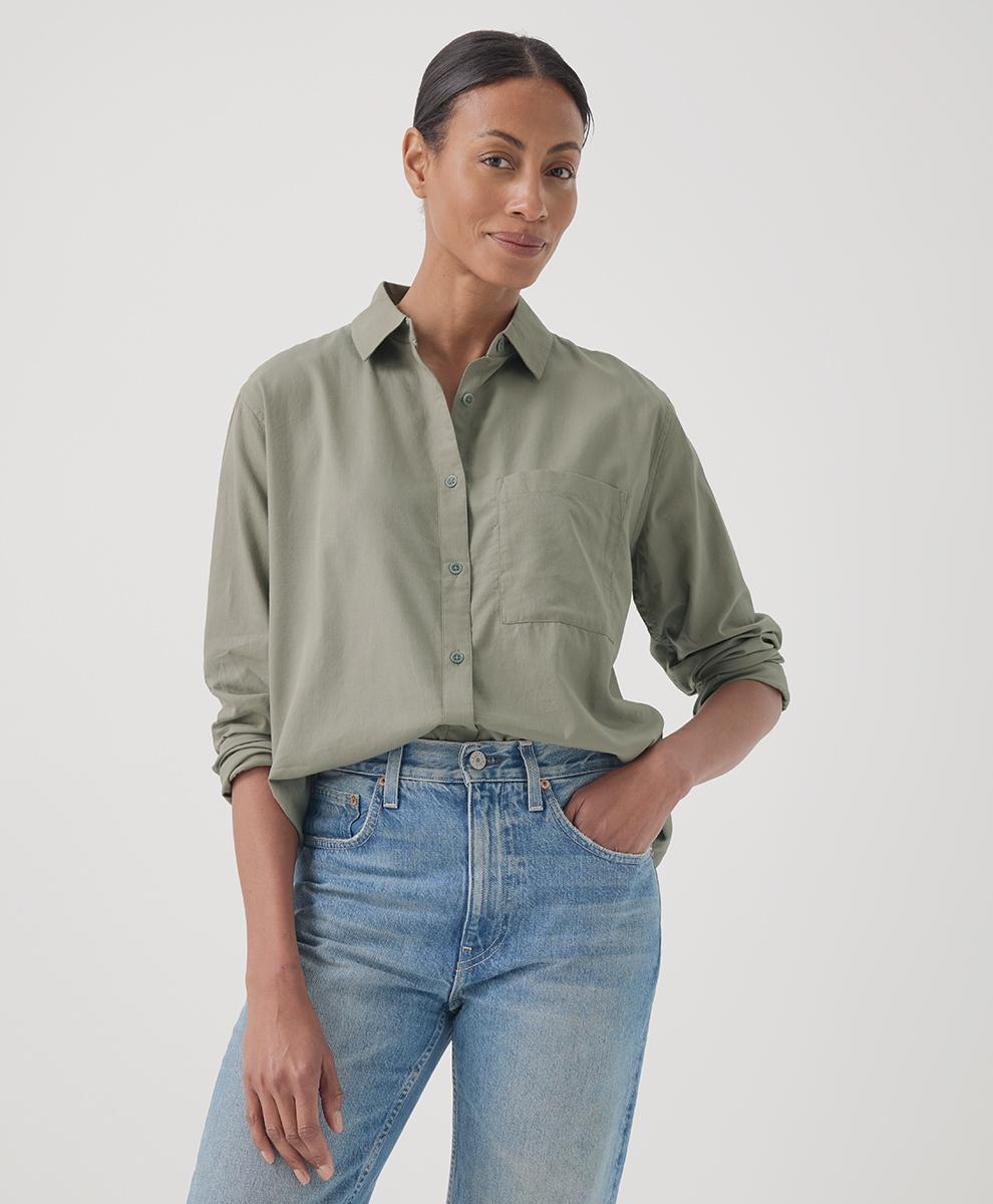 Womens Sunset Lightweight Cotton Classic Shirt 3XL product image