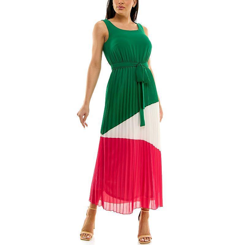 Womens Nina Leonard Colorblock Dress Product Image