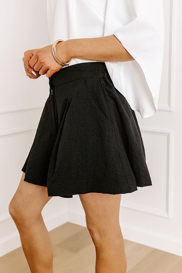 Prep In Your Step High Waist Shorts in Black Product Image