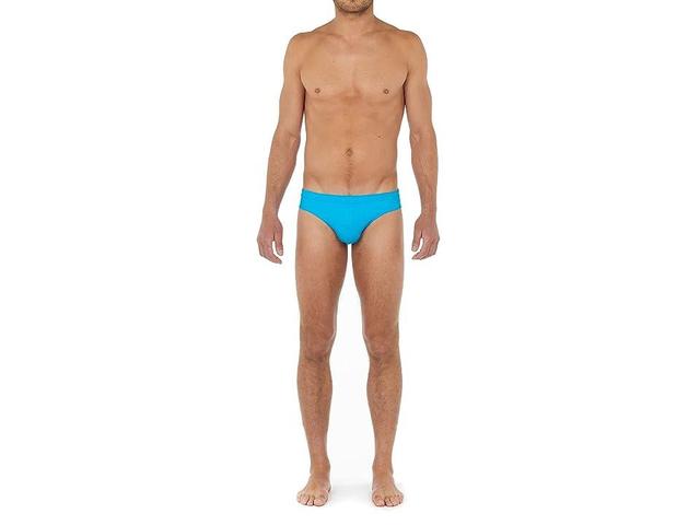 HOM Sea Life Swim Mini Briefs (Turquoise) Men's Swimwear Product Image