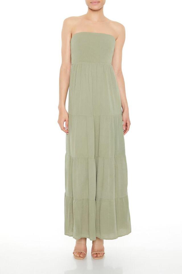 Strapless Tie-Back Maxi Dress | Forever 21 Product Image