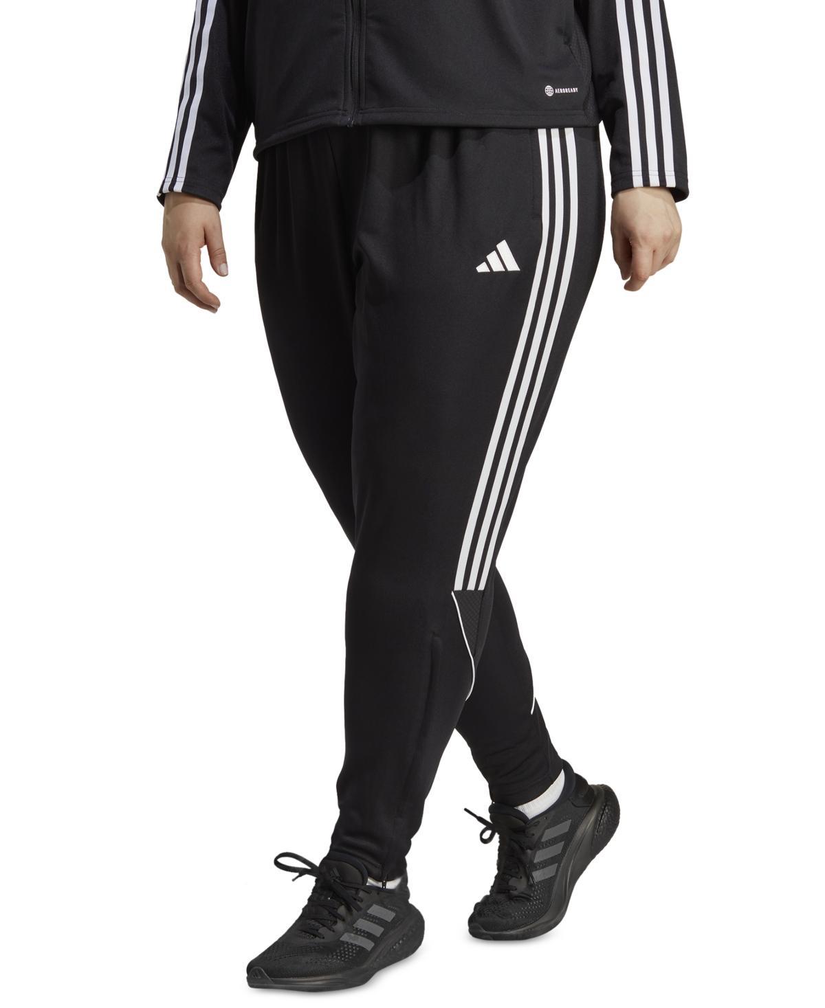 adidas Plus Size Tiro 23 League 3-Stripes Track Pants - Black Product Image