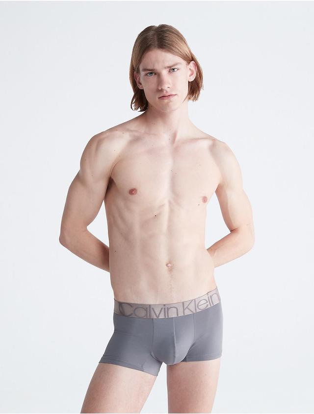 Calvin Klein Mens Icon Micro Low Rise Trunk - Grey - S Product Image