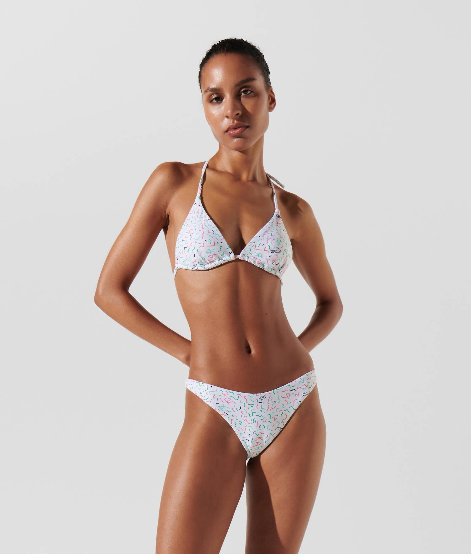 GEOMETRIC PRINT TRIANGLE BIKINI TOP Product Image