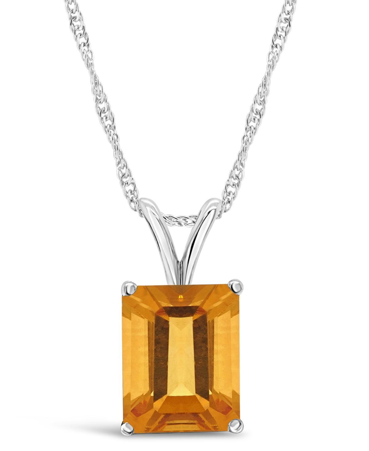 Blue Topaz (3 ct. t.w.) Pendant Necklace in Sterling Silver. Also Available in Amethyst and Citrine Product Image