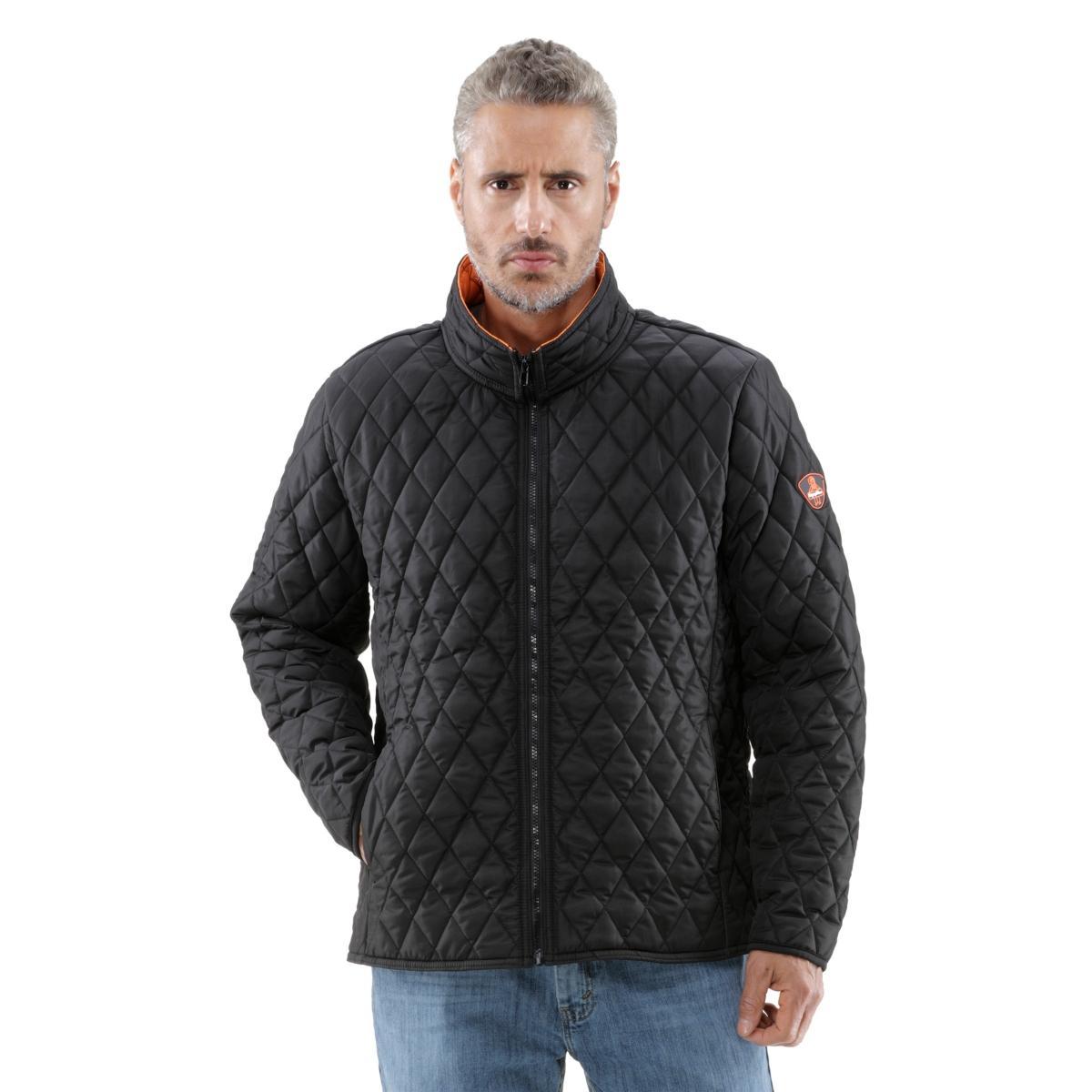 RefrigiWear Mens Lightweight Warm Insulated Diamond Quilted Jacket Product Image