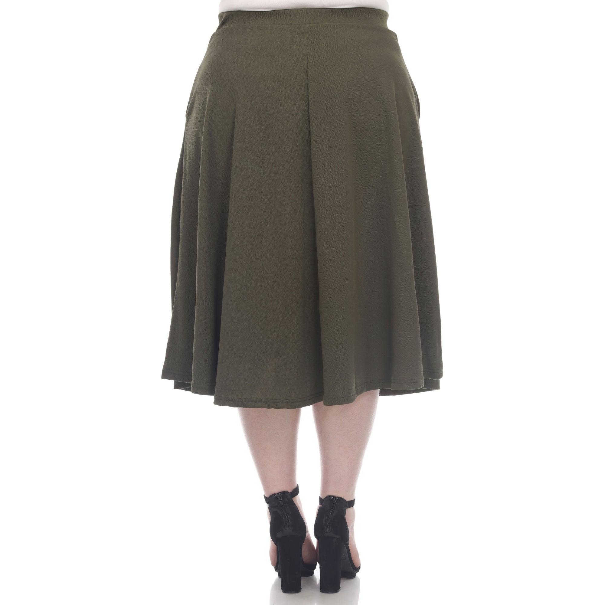 Tasmin Flare Midi Skirts - Plus Product Image