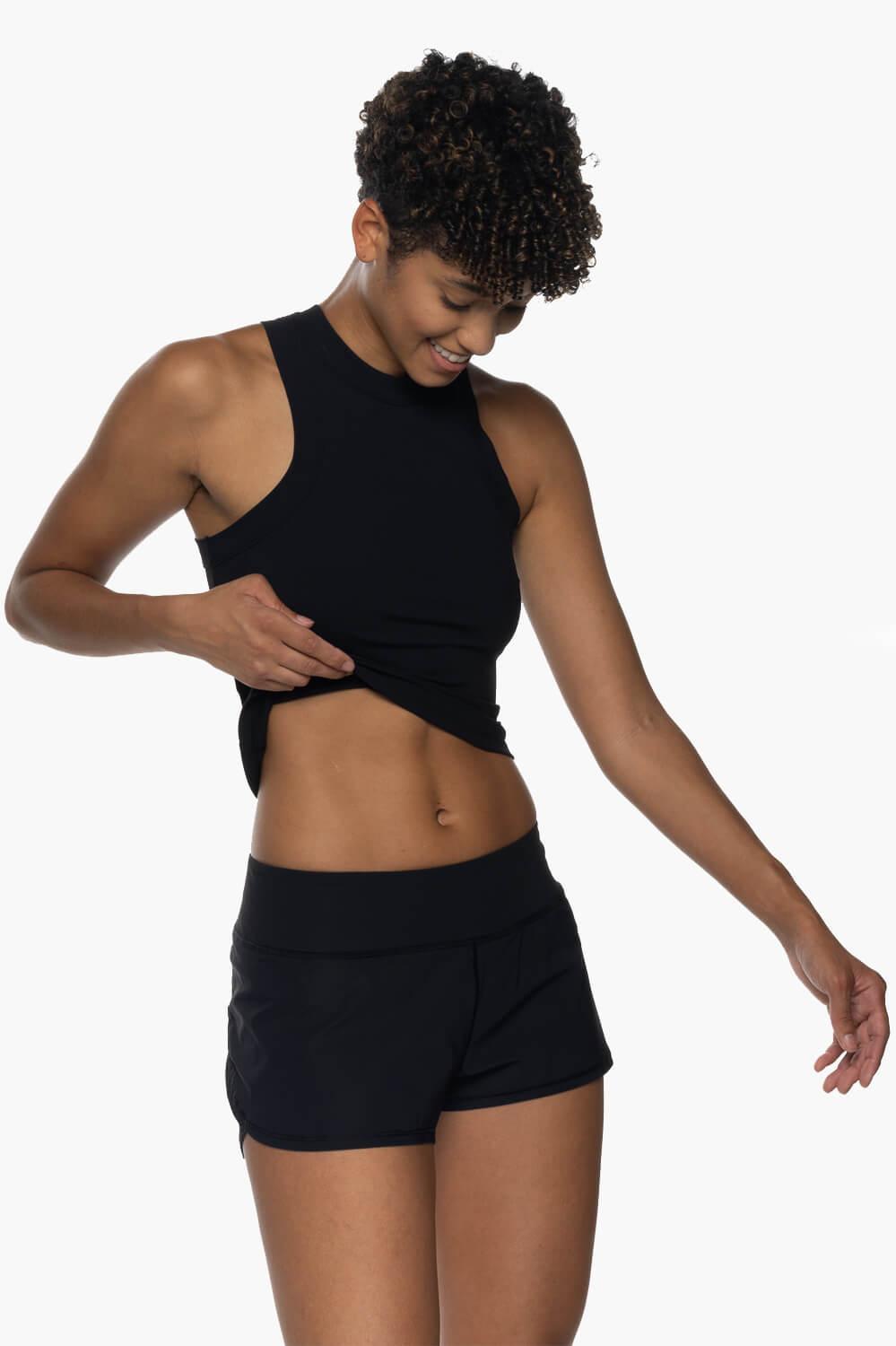 Poppy Run Short - Black Female Product Image