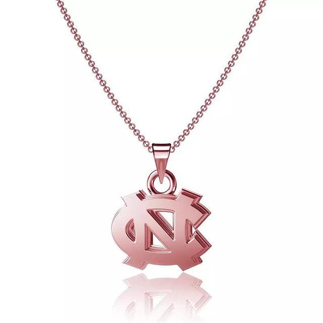 Dayna Designs North Carolina Tar Heels Rose Gold Pendant Necklace, Womens, Team Product Image