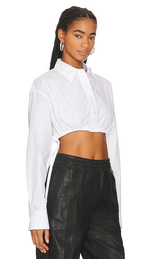 Alexander Wang Cropped Shirt With Drawstrings Product Image