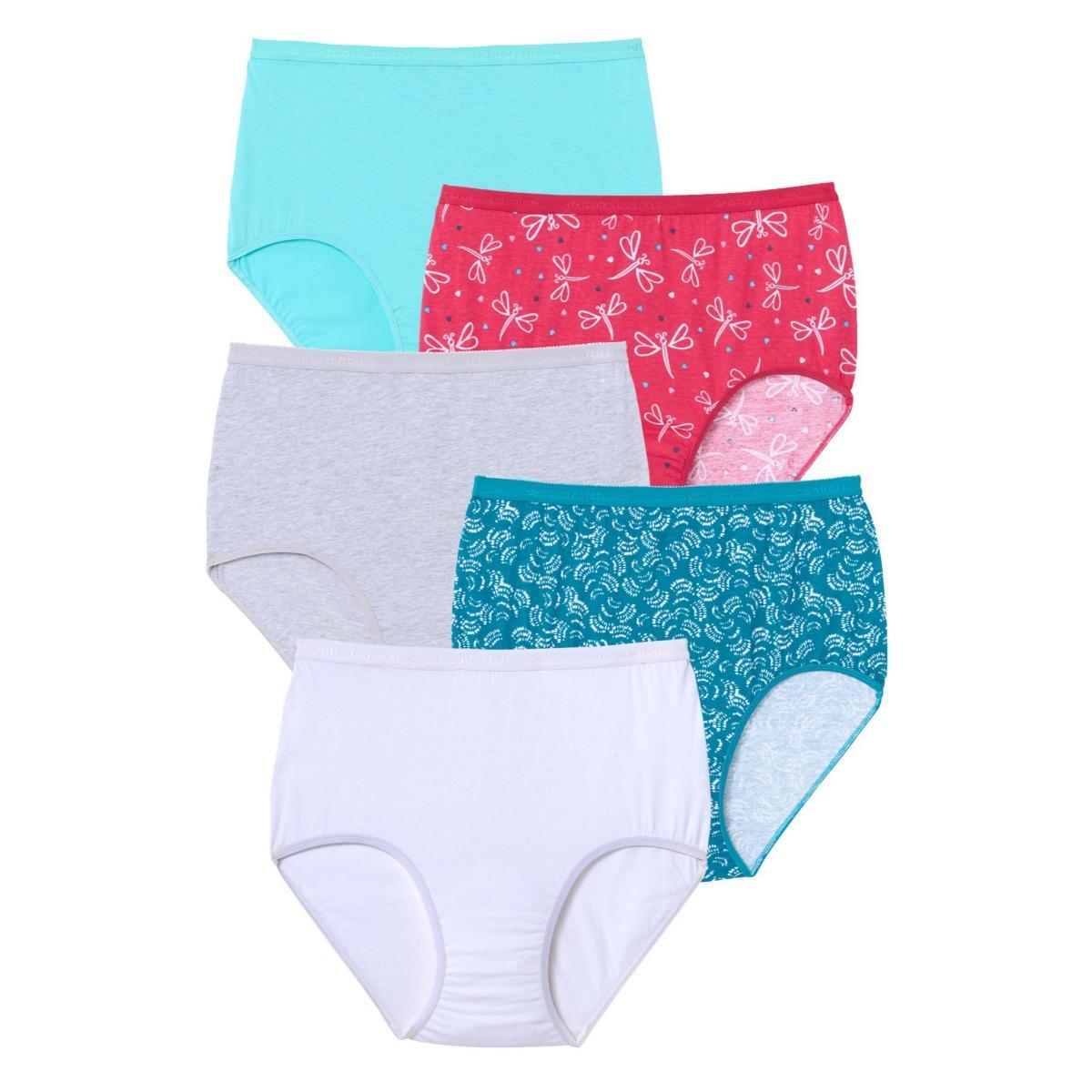 Comfort Choice Womens Cotton Brief 5-Pack Product Image