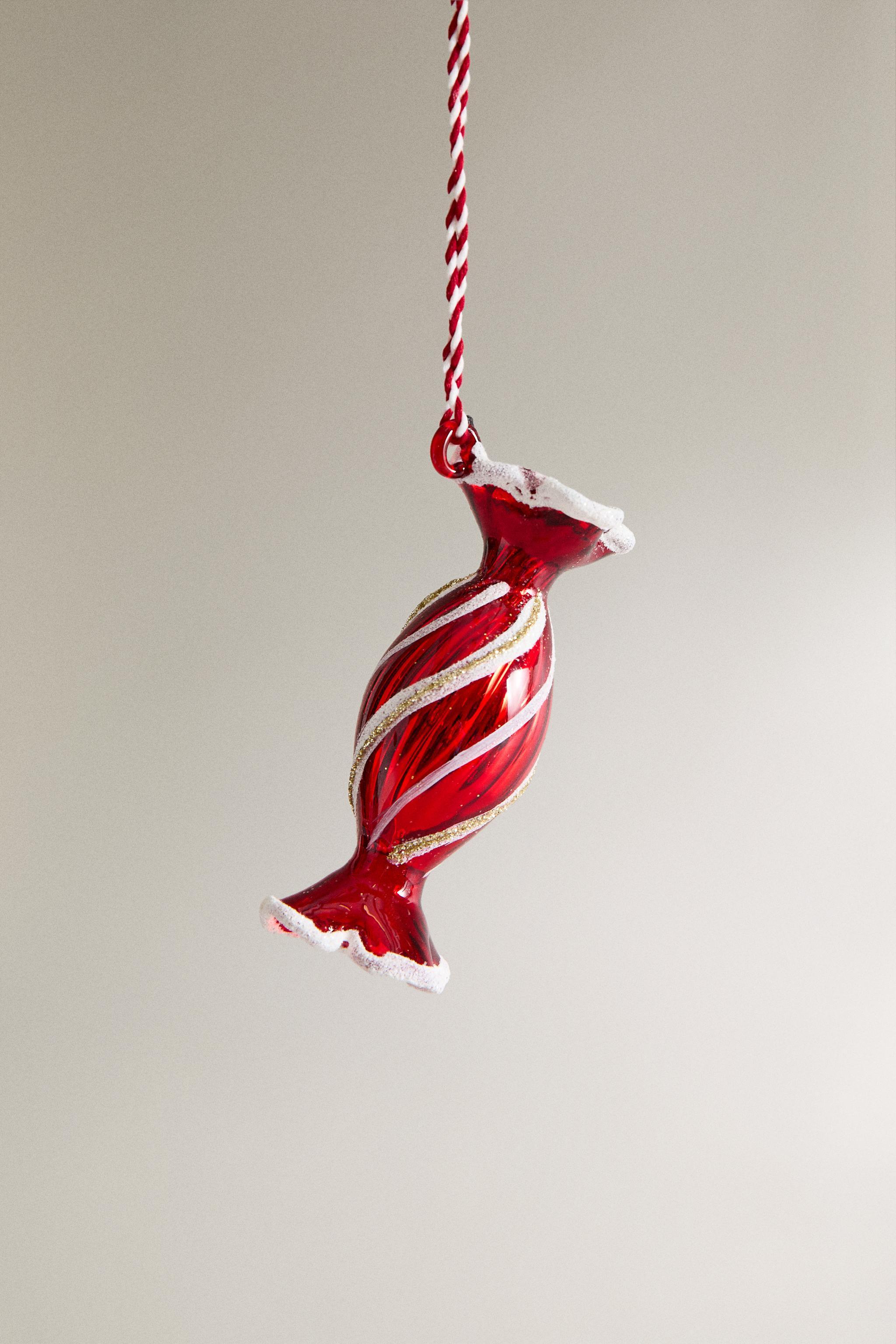 GLASS CANDY CHRISTMAS TREE ORNAMENT Product Image