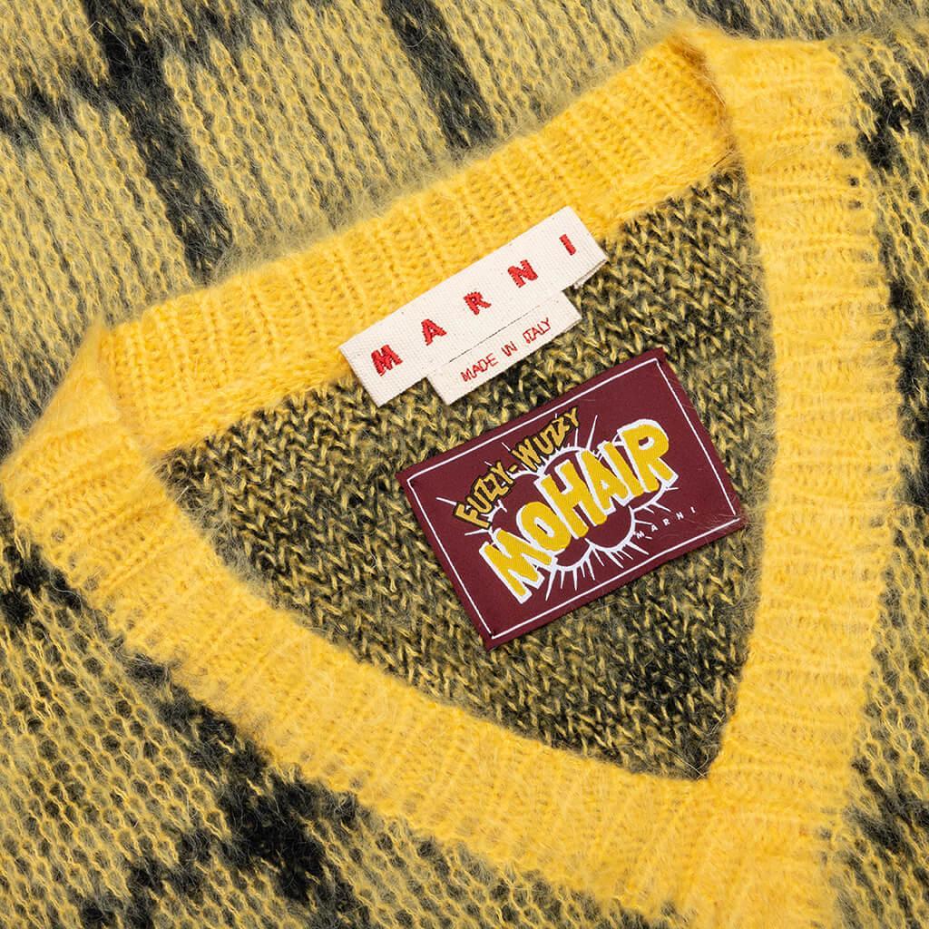 V Neck Sweater - Maize Male Product Image