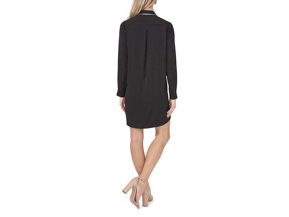 CeCe Long Sleeve Dress with Neck Tie (Rich ) Women's Dress Product Image