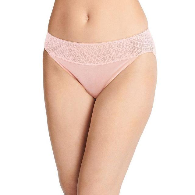 Womens Jockey Soft Touch Lace Modal String Bikini Panty 3211 Pink Mist Product Image