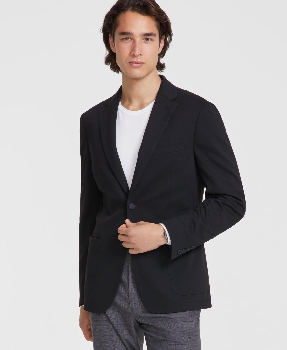 Calvin Klein Mens Slim-Fit Solid Knit Sport Coat Product Image