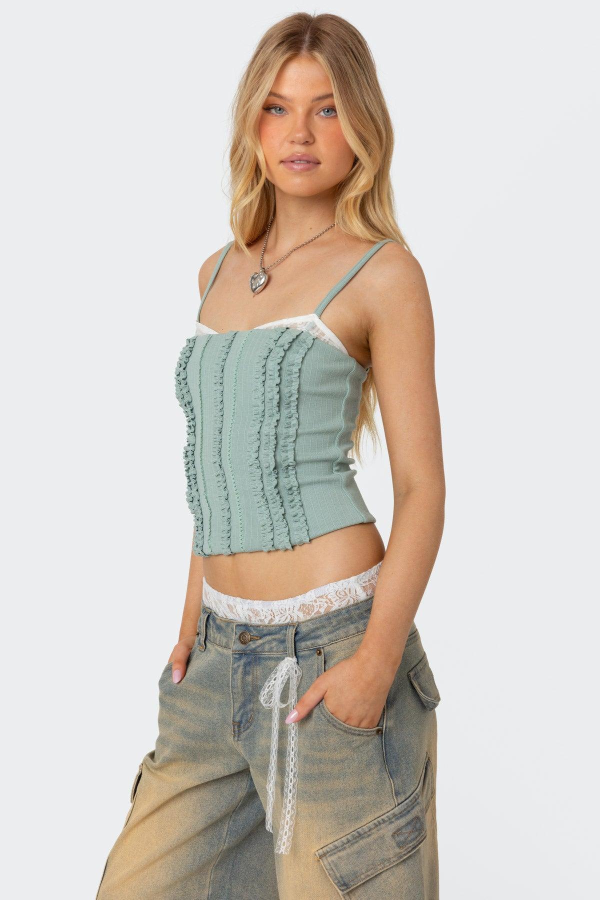 Ruffled Bra Top Product Image