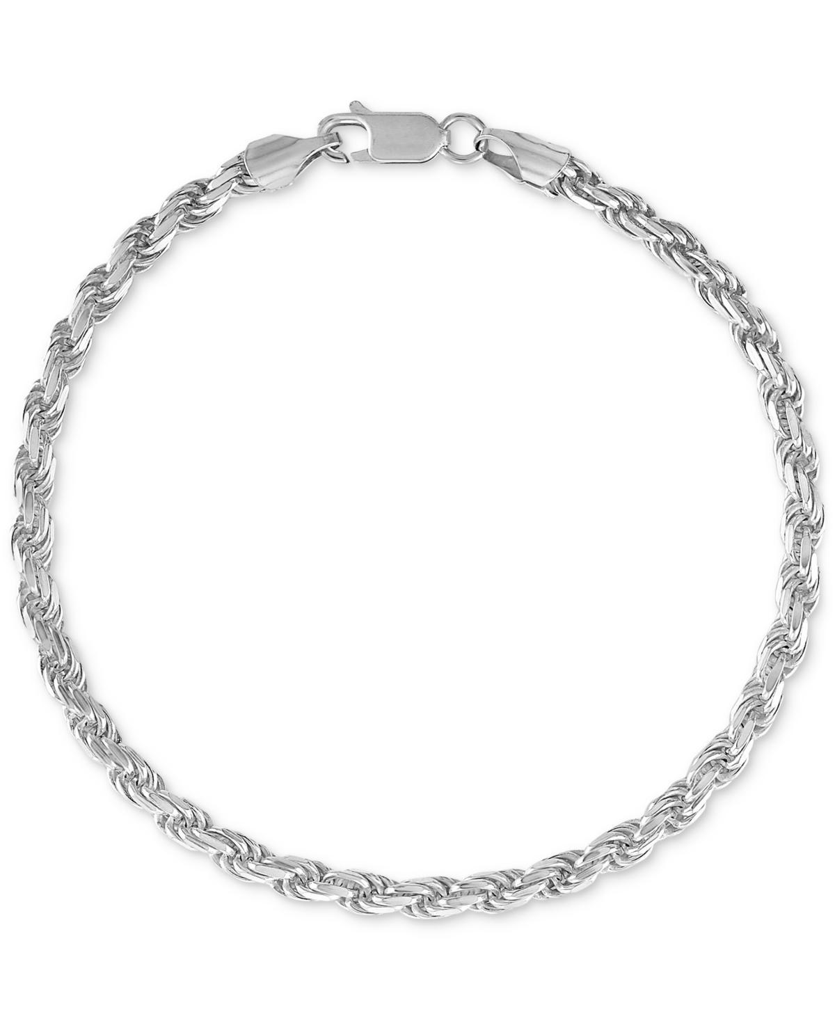 Esquire Mens Jewelry Rope Link Chain Bracelet (4mm), Created for Macys Product Image